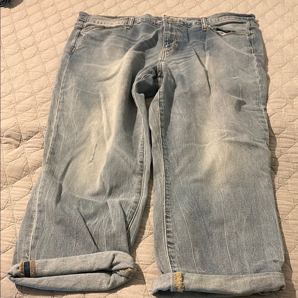 DKNY Blue Boyfriend Jeans Relaxed Fit